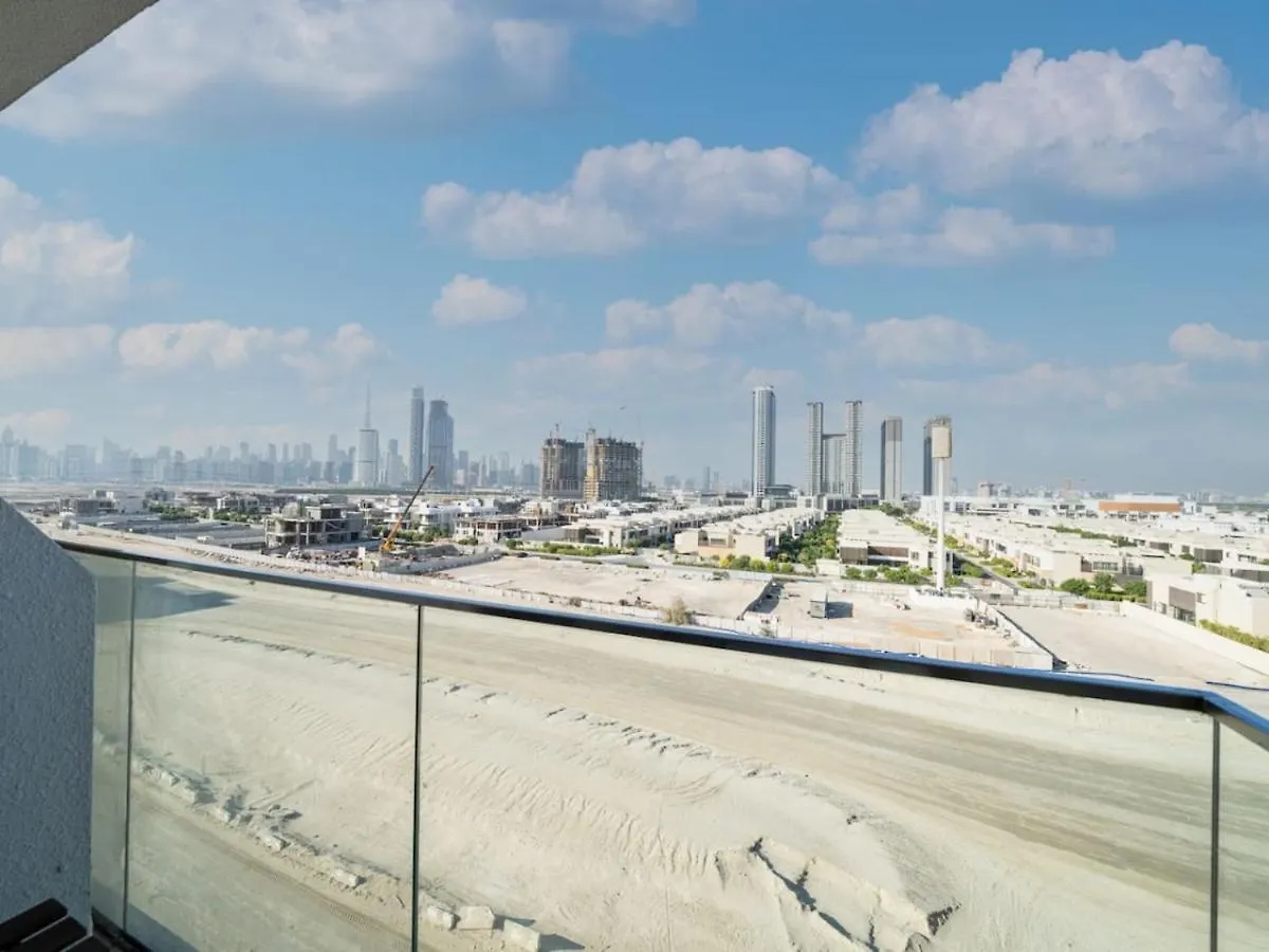 Chic Studio Azizi Riviera Retreat With City Views Dubai Apartment